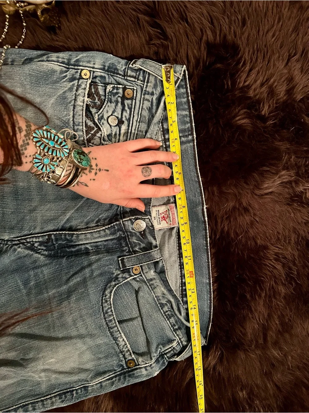 VINTAGE TRUE RELIGION SUPER T STRAIGHT LEG JEANS